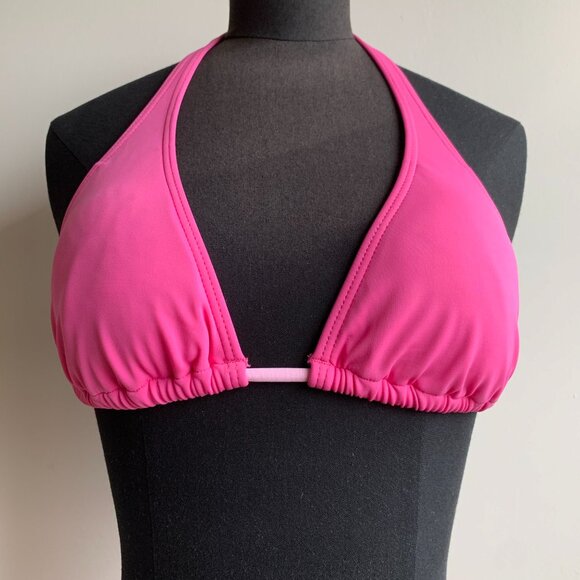 Billabong surf BLUE CRUSH era Vintage bikini pink belted halter top set RARE - Picture 3 of 8
